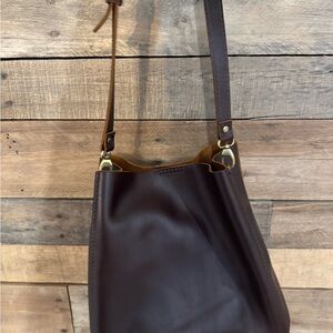 Portland Leather Dark Brown Shoulder Bag